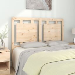 Berkfield Home Bed Headboard 125.5x4x100 cm Solid Pine Wood in Brown - thumbnail 1