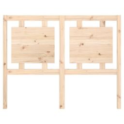 Berkfield Home Bed Headboard 125.5x4x100 cm Solid Pine Wood in Brown - thumbnail 4