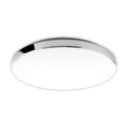 BRILONER White Chrome IP44 18W LED Ceiling Light - thumbnail 1
