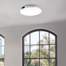 BRILONER White Chrome IP44 18W LED Ceiling Light - thumbnail 8
