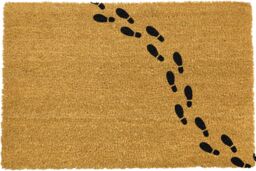 Artsy Mats Tiny/Small Footprints Pattern Doormat in Black - Size: 40 cm x 60 cm - thumbnail 2