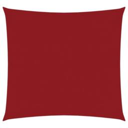 Berkfield Home Sunshade Sail Oxford Fabric Square 4x4 m Red - thumbnail 3