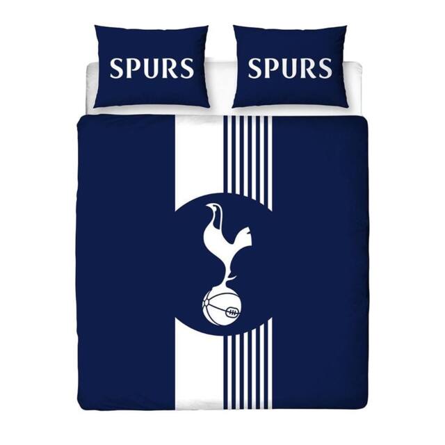Tottenham Hotspur FC Line Duvet Cover Set in Blue - Size: Double - image 1