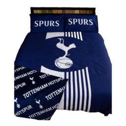 Tottenham Hotspur FC Line Duvet Cover Set in Blue - Size: Double - thumbnail 3