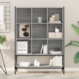 Berkfield Home Bookcase Grey Sonoma 102x30x141.5 cm Engineered Wood - thumbnail 3