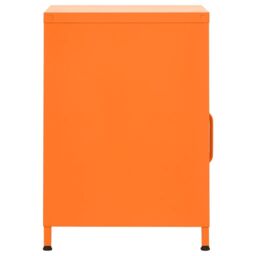 Berkfield Home Nightstand Orange 35x35x51 cm Steel - Size: 35 x 35 x 51 cm - thumbnail 4