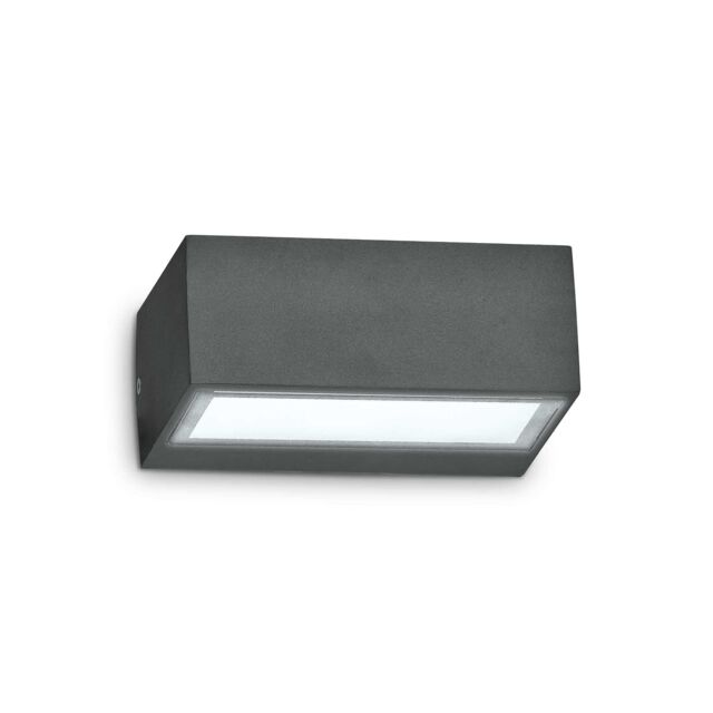 Netlighting Outdoor Twin Up Down Wall Light Anthracite IP44 G9 in Black