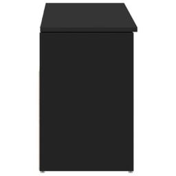 Berkfield Home Shoe Bench Black 102x30.5x45 cm Engineered Wood - thumbnail 5