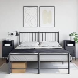 Berkfield Home Sturdy Bedside Cabinets 2 pcs Anthracite 36x39x68 cm Steel in Dark Grey - Size: 36 x 39 x 68 cm - thumbnail 2