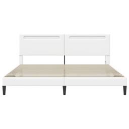 Berkfield Home Bed Frame with LED Strip Lights White 180 x 200 cm Faux Leather - thumbnail 6
