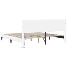 Berkfield Home Bed Frame with LED Strip Lights White 180 x 200 cm Faux Leather - thumbnail 8