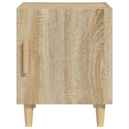 Berkfield Home Bedside Cabinet Sonoma Oak Engineered Wood in Brown - thumbnail 3