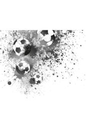 Origin Murals Football Splash Wall Mural in Grey - Size: W350 cm x H280 cm - thumbnail 2