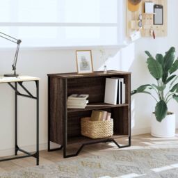 Berkfield Home Bookcase Brown Oak 80x31x74.5 cm Engineered Wood - thumbnail 3