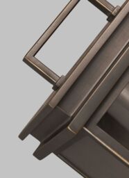 Loops Outdoor IP44 1 Bulb Wall Light Lantern Antique Bronze LED E27 60W d00746 - thumbnail 3