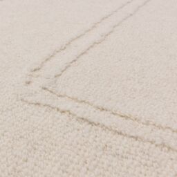 The Rug Shop UK Cream Handmade Wool Modern Geometric Easy To Clean Area Rug - Size: 200 cm x 290 cm - thumbnail 6