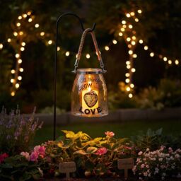 Orsina Elegant All Things Grow Glass Lantern, Versatile Clear Candle Lantern, Tealight Lantern, Sleek Lantern