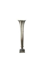 KDMD Antique Silver Poseidon Trumpet Vase 117 x 29cm - Size: 117 x 29 cm - thumbnail 1