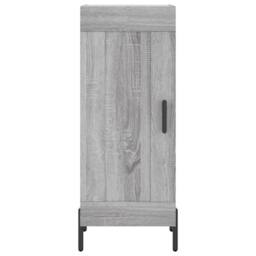 Berkfield Home Highboard Grey Sonoma 34.5x34x180 cm Engineered Wood - thumbnail 6