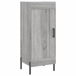 Berkfield Home Highboard Grey Sonoma 34.5x34x180 cm Engineered Wood - thumbnail 5
