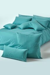 Homescapes Egyptian Cotton Housewife Pillowcase 200 TC, Standard Size in Teal - thumbnail 5