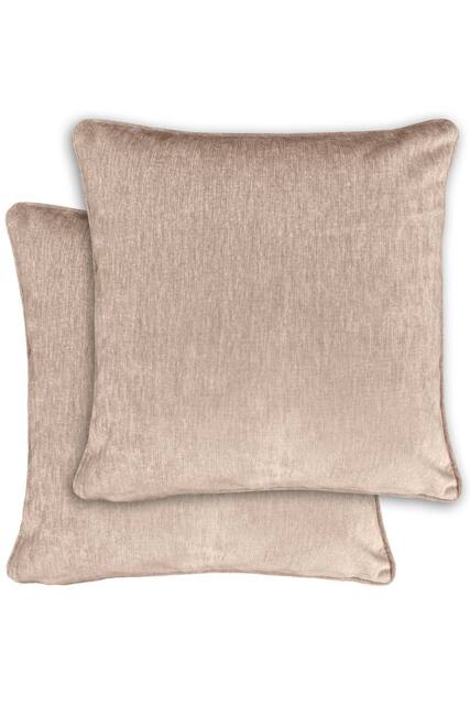 Enhanced Living Pair of Knightsbridge Double Sided Zip Opening Cushions - Cases Only in Light Sand - Size: 43 cm x 43 cm - image 1