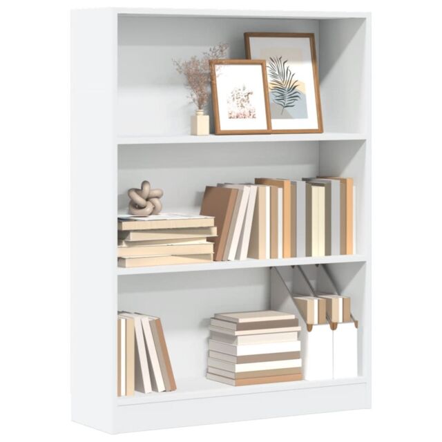 Berkfield Home Bookcase White 80x24x109 cm Engineered Wood - Size: 80 x 24 x 109 cm - image 1