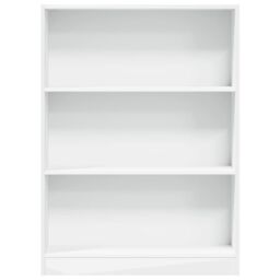 Berkfield Home Bookcase White 80x24x109 cm Engineered Wood - Size: 80 x 24 x 109 cm - thumbnail 4