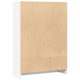 Berkfield Home Bookcase White 80x24x109 cm Engineered Wood - Size: 80 x 24 x 109 cm - thumbnail 6