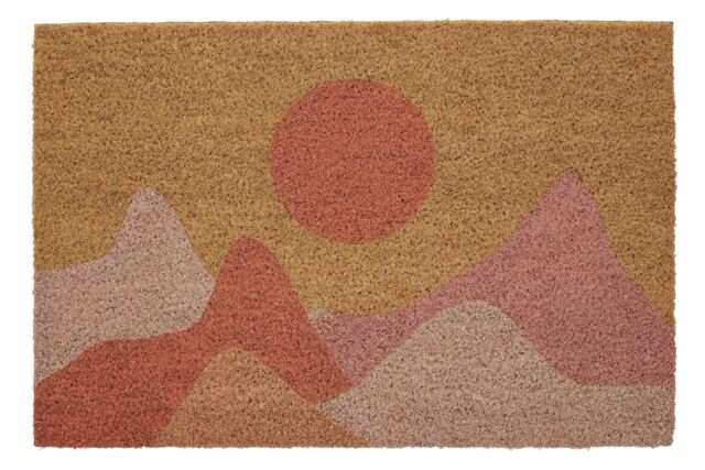 Orsina Bellevie Coir Doormat in Orange - Size: 100 cm diameter - image 1