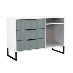 Ready Assembled 2 U Menai 3 Drawer TV Unit (Ready Assembled) in Duck Egg Blue - thumbnail 7