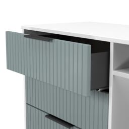 Ready Assembled 2 U Menai 3 Drawer TV Unit (Ready Assembled) in Duck Egg Blue - thumbnail 6