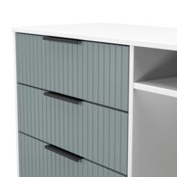 Ready Assembled 2 U Menai 3 Drawer TV Unit (Ready Assembled) in Duck Egg Blue - thumbnail 5