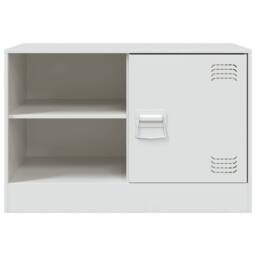 Berkfield Home TV Cabinets 2 pcs White 67x39x44 cm Steel - Size: 67 x 39 x 44 cm - thumbnail 5