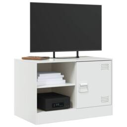 Berkfield Home TV Cabinets 2 pcs White 67x39x44 cm Steel - Size: 67 x 39 x 44 cm - thumbnail 3