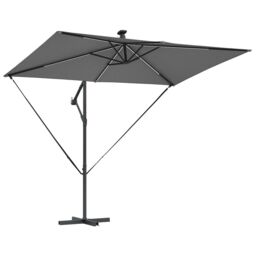 Berkfield Home Cantilever Banana Parasol Anthracite 294 x 200 x 254 cm - thumbnail 4