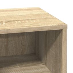 Berkfield Home Bedside Cabinet with LED Sonoma Oak 50x34, 5x50 cm in Brown - thumbnail 9