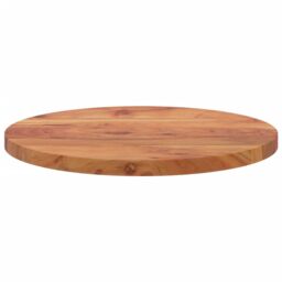 Berkfield Home Table Top √ò50x3.8 cm Round Solid Wood Acacia in Brown - Size: 50x3.8 cm - thumbnail 4