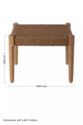 Orsina Footrest, Rounded Under Desk Footrest, Reduces Stress with Sofa Footrest, Improves Body Posture Footrest in Natural - thumbnail 5