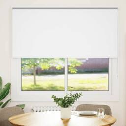 Berkfield Home Roller Blind Blackout White 150x175 cm Fabric Width 146.6 cm Polyester