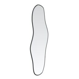 Berkfield Home Wall Mirror Black 80x35 cm - thumbnail 3