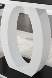 FurnitureboxUK Giovani High Gloss & Glass Dining Table & 6 Lorenzo Chairs Set in Beige - thumbnail 4