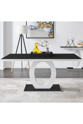 FurnitureboxUK Giovani High Gloss & Glass Dining Table & 6 Lorenzo Chairs Set in Beige - thumbnail 3