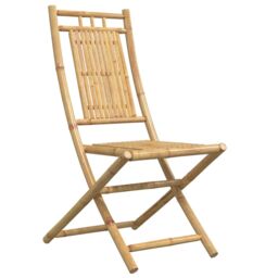 Berkfield Home Folding Garden Chairs 6 pcs 46x66x99 cm Bamboo in Brown - Size: 46 x 66 x 99 cm - thumbnail 3