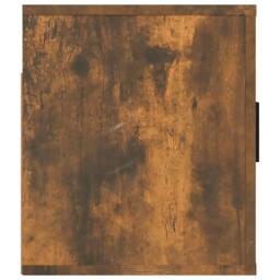 Berkfield Home Wall Mounted TV Cabinet Smoked Oak 80x34.5x40 cm in Brown - thumbnail 7