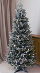 Xmas Haus 2.1m Pre-Lit 150ww Pop Up Frosty Pine Xmas Tree in White - Size: 1 Pack - thumbnail 5