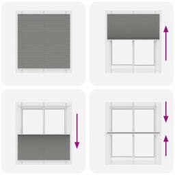 Berkfield Home Pleated Blind Anthracite 120x150 cm Fabric Width 119.4 cm Polyester in Grey - thumbnail 7