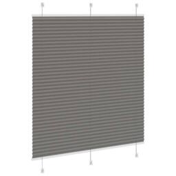 Berkfield Home Pleated Blind Anthracite 120x150 cm Fabric Width 119.4 cm Polyester in Grey - thumbnail 4
