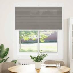 Berkfield Home Pleated Blind Anthracite 120x150 cm Fabric Width 119.4 cm Polyester in Grey - thumbnail 3