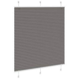 Berkfield Home Pleated Blind Anthracite 120x150 cm Fabric Width 119.4 cm Polyester in Grey